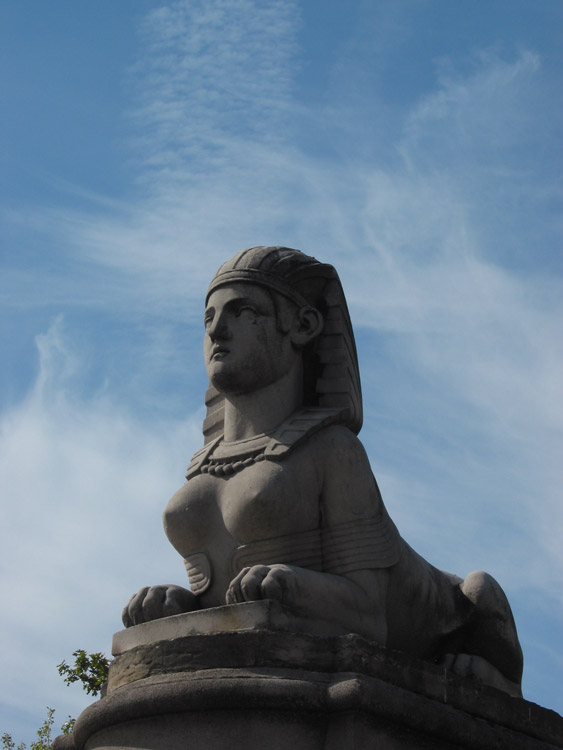 Sphinx brought form Ukraine by the general Pélissier in 1855 as booty of the Crimean War — Louvre Museum —